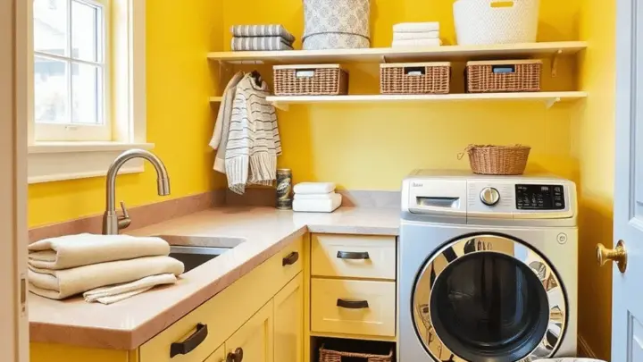 Cheerful Laundry Room Colors That Make Wash Day Fun