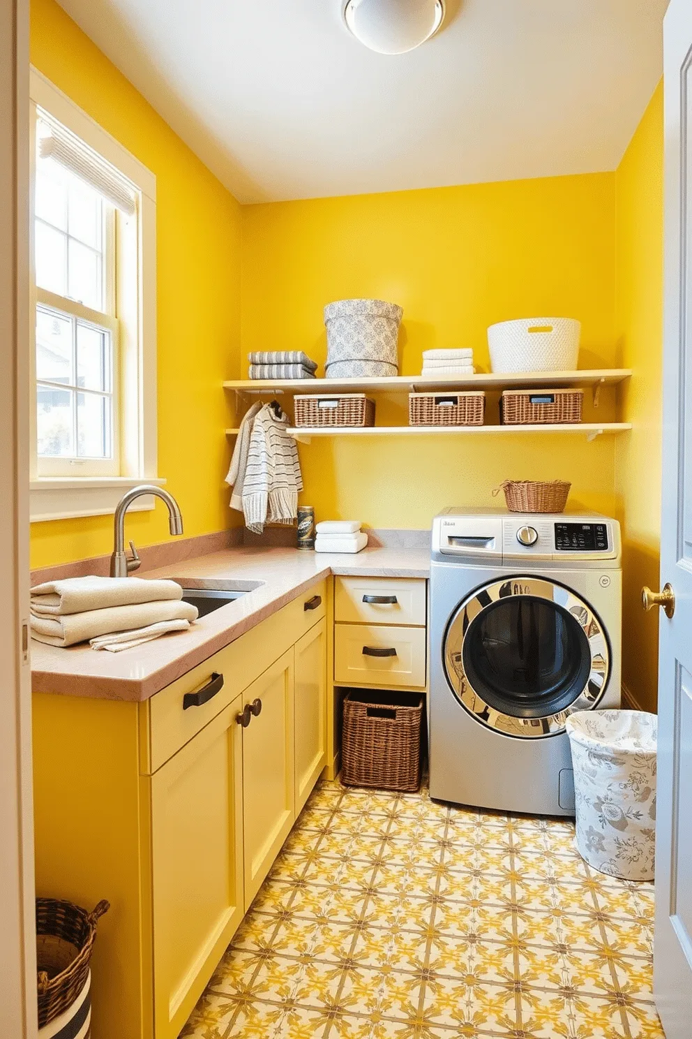 laundry room cheerful color