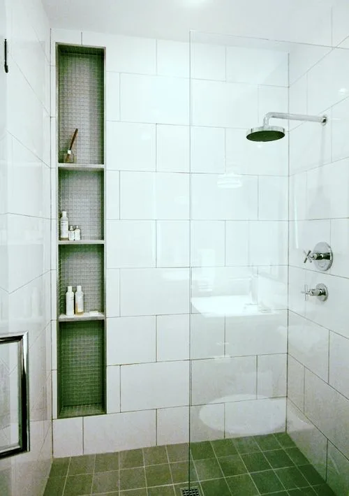 shower niche shelf layout